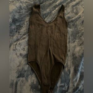 Marshalls Women's Ribbed Bodysuit - Black